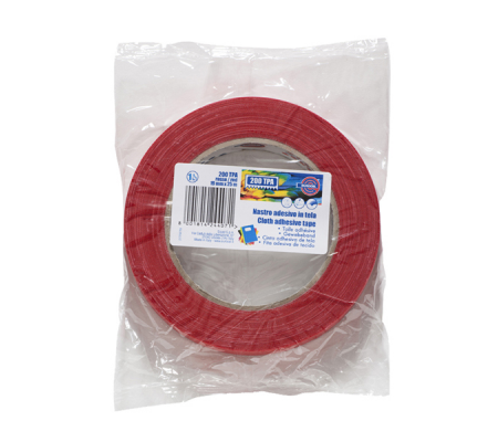 Nastro adesivo telato TPA 200 - 19 mm x 25 mt - rosso - Eurocel - 016213200 - 8001814244071 - DMwebShop