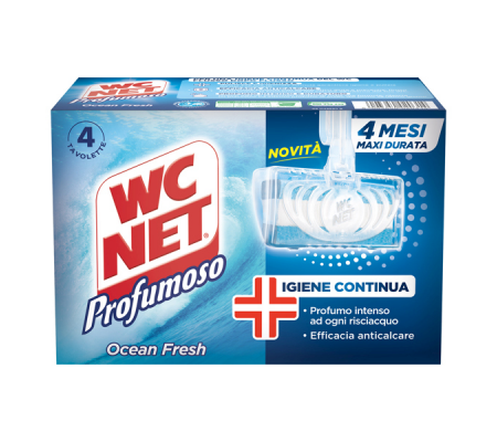 Tavoletta Profumoso Ocean Fresh - 4 gabbiette da 34 gr - Wc Net - M74838 - 8003650020314 - DMwebShop