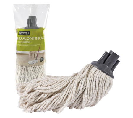 Mop Filocontinuo - cotone - 200 gr - bianco - Perfetto - 0025i - 8000957002593 - DMwebShop