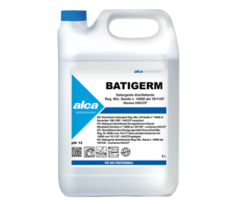 Detergente disinfettante Batigerm - tanica da 5 lt - Alca - ALC522 - 8032937571027 - DMwebShop