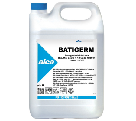 Detergente disinfettante Batigerm - tanica da 5 lt - Alca - ALC522 - 8032937571027 - DMwebShop