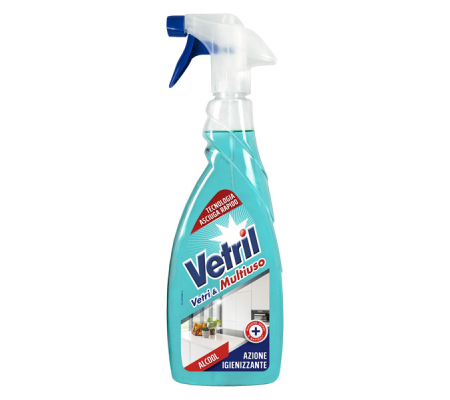 vetril igienizzante - Vetril multisuperficie - alcool igienizzante - trigger da 650 ml - Vetril - M2307 - 8003650021847 - DMwebShop