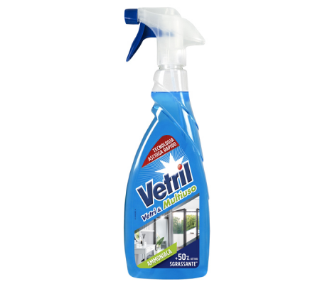 Vetril vetri e multiuso - con ammoniaca - trigger da 650 ml - M2306 - 8003650021823 - DMwebShop