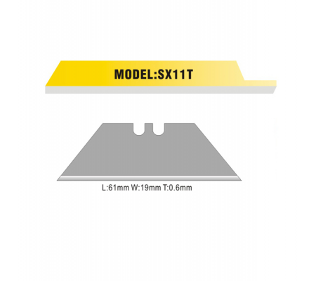 Lame trapezoidali di ricambio per cutter (SX 792 / SX 12 6) Artiglio - conf. 10 pezzi - Iternet - 4326 - 8028422543266 - DMwebShop