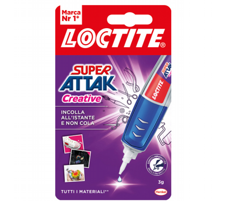 Colla Super Attak Creative - 3 gr - trasparente - Loctite - 2631600 - 8004630917440 - DMwebShop