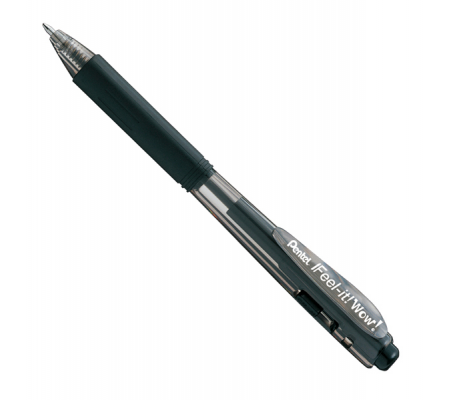 Penna a sfera a scatto Feel It wow - punta 1 mm - nero - conf. 12 pezzi - Pentel - BX440-AI - 884851028433 - DMwebShop