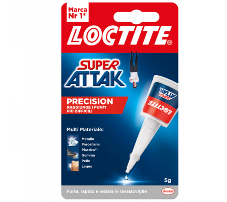 Colla Super Attak Precision - 5 gr - trasparente - Loctite - 2632228 - 8004630923212 - DMwebShop