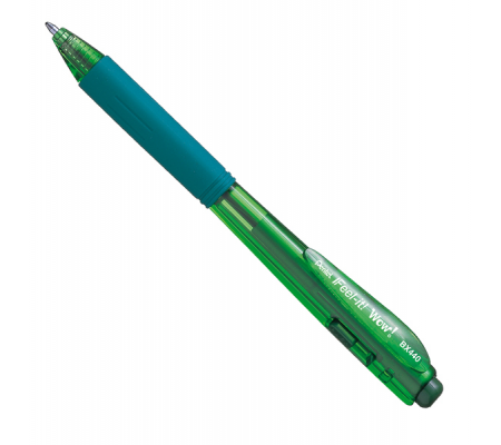 Penna a sfera a scatto Feel It wow - punta 1 mm - verde - conf. 12 pezzi - Pentel - BX440-DI - 884851028464 - DMwebShop