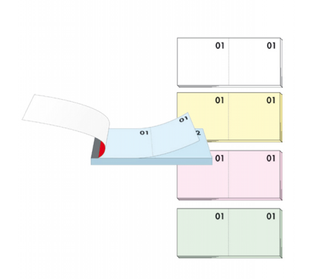 Blocco numerato 1-100 - colori assortiti - 13 x 6 cm - BM - 0102189 BM 12/10B - 8008234021893 - DMwebShop