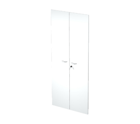 Coppia ante Easy - in melaminico - per mobile alto - 80 x 175 cm - spessore 18 mm - bianco - Artexport - 60075M 3-BIANCO - DMwebShop