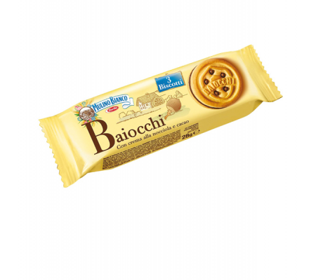 Baiocchi - Mulino Bianco - monoporzione con 3 biscotti da 28 gr - conf. 42 pezzi - Barilla - BABA3 - 8076809569675 - DMwebShop