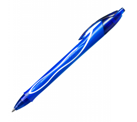 Penna a sfera a scatto Gelocity Quick Dry - punta 0,7 mm - blu - conf. 12 pezzi - Bic - 950442 - 3086123498303 - DMwebShop