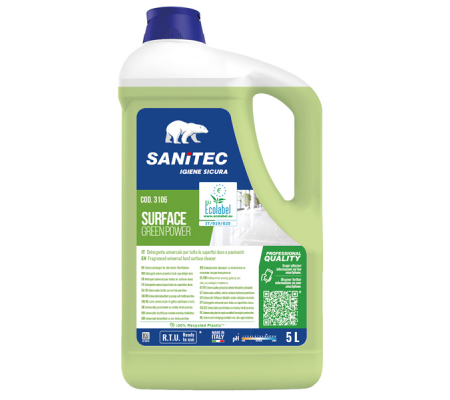 Detergente Green Power Pavimenti - tanica da 5 lt - Sanitec - 3105 - 8032680393679 - DMwebShop