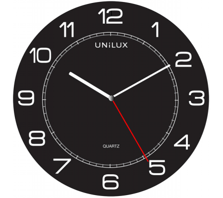 Orologio da parete Mega - Ø 57,5 cm - nero - Unilux - 400094568 - 3595560025183 - DMwebShop