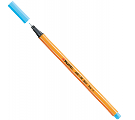 Fineliner Point 88 - tratto 0,4 mm - azzurro neon 031 - Stabilo - 88/031 - 4006381493437 - DMwebShop