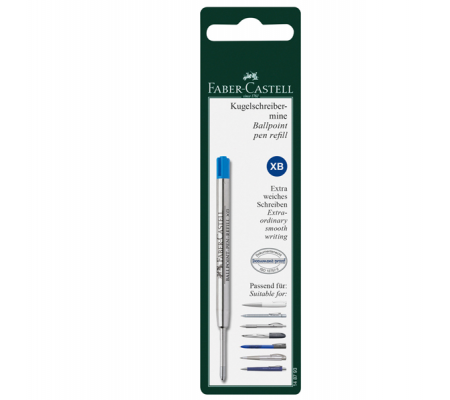 Refill XB - punta 0,7 mm - fusto blu - per penna Polyball - Faber Castell - 148793 - 4005401487937 - DMwebShop