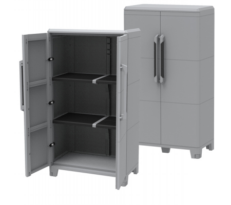 Armadio Transforming Modular 3 - 78 x 43,6 x 143 cm - PPL - grigio - Terry - 1002921 - 8005646029219 - DMwebShop