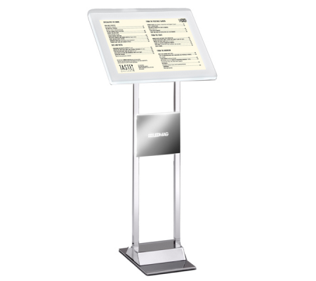 Leggio da pavimento Menu Board LEDMAG - cornice A4 - retroilluminata a LED - altezza 110 cm - Tecnostyl - LDM-204 - DMwebShop