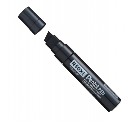 Marcatore permanente N50XL - punta scalpello - nero - Pentel - N50XL-A - 884851030016 - DMwebShop