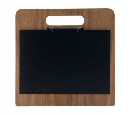 Portamenu' a tagliere con anelli Chopping Board legno di noce - 32 x 24 cm - Securit - MC-WALA4-CH - 8719075285206 - DMwebShop