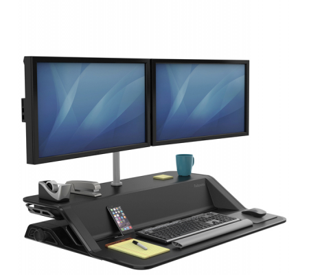 Postazione di lavoro Sit Stand Lotus - nero - Fellowes - 0007901 - 50043859716369 - DMwebShop