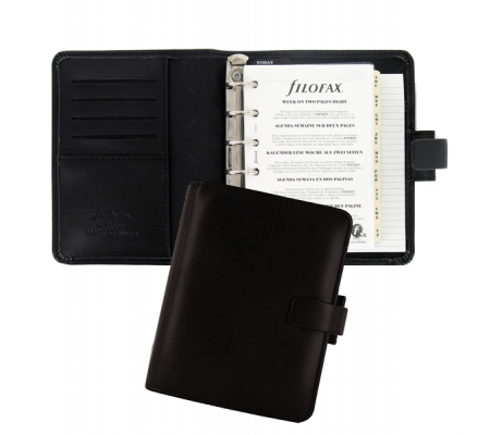 Organiser Metropol Pocket - similpelle - nero - 14,6 x 11,5 x 3,5 cm - Filofax - L026960 - 757286158887 - DMwebShop