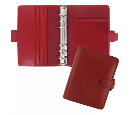 Organiser Metropol Pocket - similpelle - rosso - 14,6 x 11,5 x 3,5 cm - Filofax - L026962 - 757286153080 - DMwebShop