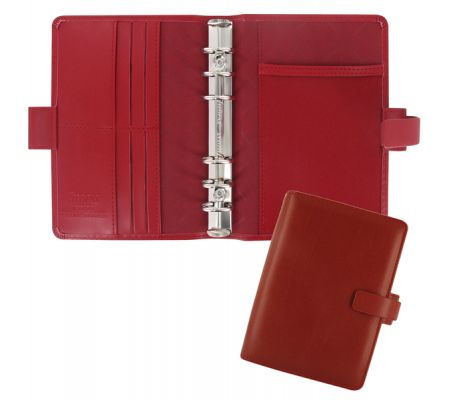 Organiser Metropol Personal - similpelle - rosso - 18,8 x 13,5 x 3,8 cm - Filofax - L026910 - 757286152885 - DMwebShop