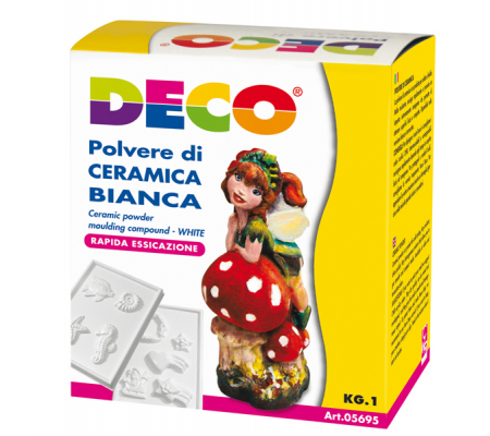 Polvere di ceramica bianca - 1 kg - Deco - 05695 - 8004957056952 - DMwebShop