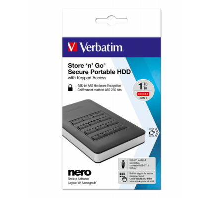 Hard disk - Store 'N'Go Usb 3.1 - 1Tb - Verbatim - 53401 - 023942534013 - DMwebShop