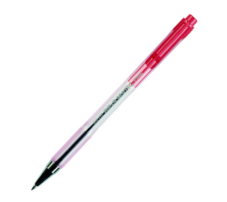 Penna a sfera a scatto BP S Matic - punta fine 0,7 mm - rosso - Pilot - 001627 - 4902505156397 - DMwebShop