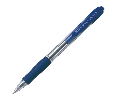 Penna sfera a scatto Super Grip - punta fine 0,7 mm - blu - conf. 12 pezzi - Pilot - 001532 - 4902505154669 - DMwebShop