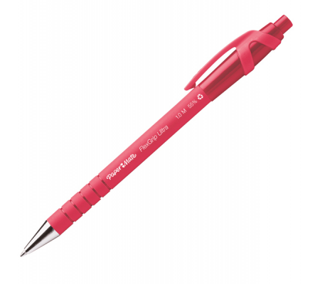 Penna a sfera a scatto Flexgrip Ultra - punta 1 mm - rosso - Papermate - S0190413 - 8008285096123 - DMwebShop