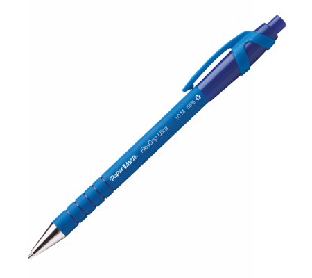 Penna a sfera a scatto Flexgrip Ultra - punta 1 mm - blu - conf. 12 pezzi - Papermate - S0190433 - 8008285096116 - DMwebShop