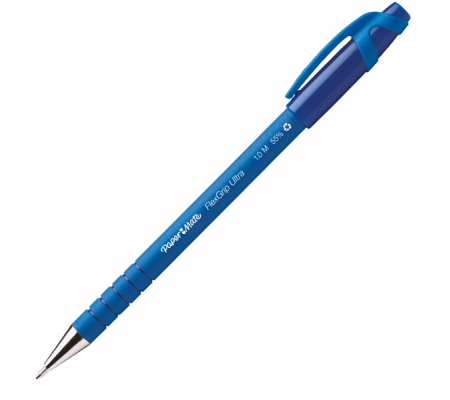 Penna a sfera con cappuccio Flexgrip Ultra - punta 1 mm - blu - conf. 12 pezzi - Papermate - S0190153 - 8008285096581 - DMwebShop