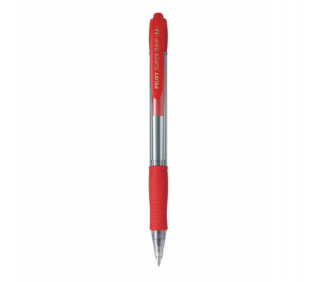 Penna a sfera a scatto Supergrip - punta media 1 mm - rosso - Pilot - 001442 - 4902505154898 - DMwebShop