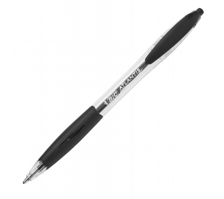 Penna a sfera a scatto Atlantis Classic - punta 1 mm - nero - conf. 12 pezzi - Bic - 8871321 - 070330136717 - DMwebShop