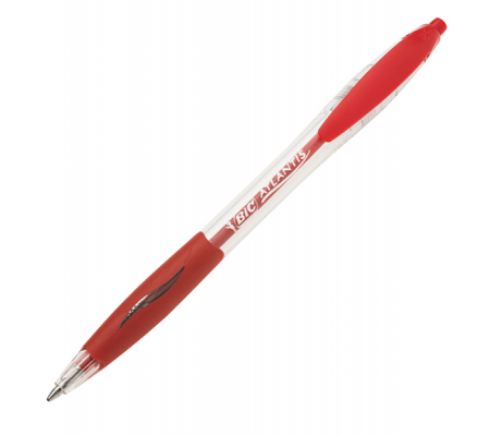 Penna a sfera a scatto Atlantis Classic - punta 1 mm - rosso - conf. 12 pezzi - Bic - 8871331 - 070330136724 - DMwebShop