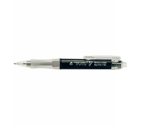 Penna a sfera a scatto 3 - punta 1 mm - 0,5 mm - nero - conf. 12 pezzi - Tratto - 824603 - 8000825824630 - DMwebShop