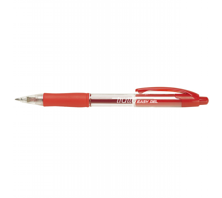 Penna a sfera a scatto Easy gel - 0,5 mm - rosso - Tratto - 827702 - 8000825827723 - DMwebShop