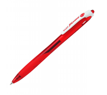 Penna a sfera a scatto Rexgrip Begreen - punta 0,7 mm - rosso - conf. 10 pezzi - Pilot - 040017 - 4902505326332 - DMwebShop