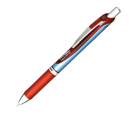 Roller a scatto Energel XM Click - punta 0,5 mm - rosso - conf. 12 pezzi - Pentel - BLN75-BO - 4902506070890 - DMwebShop