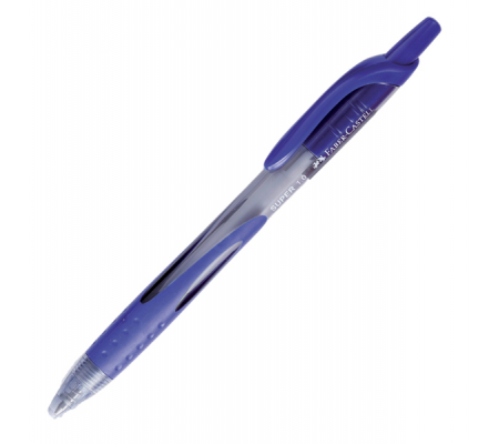 Penna a sfera a scatto Super - punta 1 mm - blu - Faber Castell - 143851 - DMwebShop