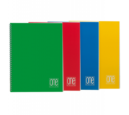 Quaderno One Color - A5 - senza fori - quadretto 5 mm - 60 fogli - 80 gr - spiralato - Blasetti - 1297 - 8007758112971 - DMwebShop