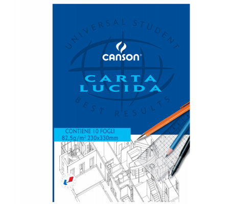 Blocco carta lucida - 230 x 330 mm - 10 fogli - 80 gr - uso manuale - Canson - C200005826 - 3148950058263 - DMwebShop