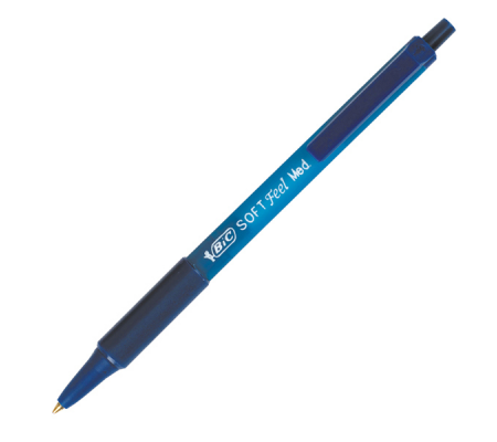 Penne a sfera a scatto Soft Feel - punta 1 mm - blu - conf. 12 pezzi - 070330914346 - DMwebShop