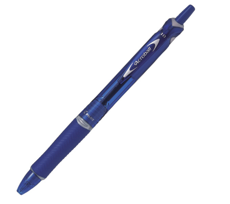 Penna a sfera a scatto Acroball Plastic Begreen - punta 1 mm - blu - Pilot - 040311 - 4902505424250 - DMwebShop