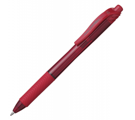 Roller a scatto Energel x Click BL110 - punta 1 mm - rosso - Pentel - BL110-BX - 884851008831 - DMwebShop