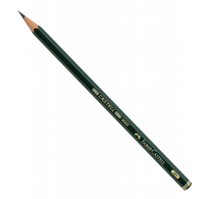 Matita in grafite Castell 9000 - gradazione 2H - esagonale - conf. 12 pezzi - Faber Castell - 119012 - 4005401010227 - DMwebShop