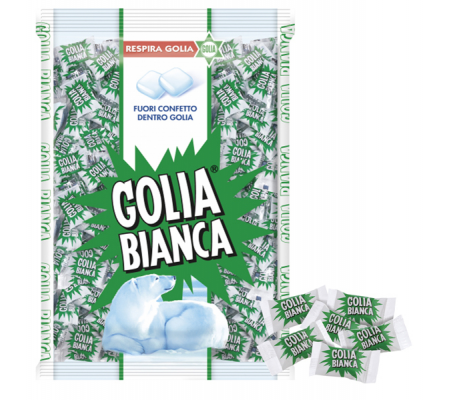 Caramelle Bianca - busta da 1kg - 400 pezzi circa - Golia - 06721600 - DMwebShop